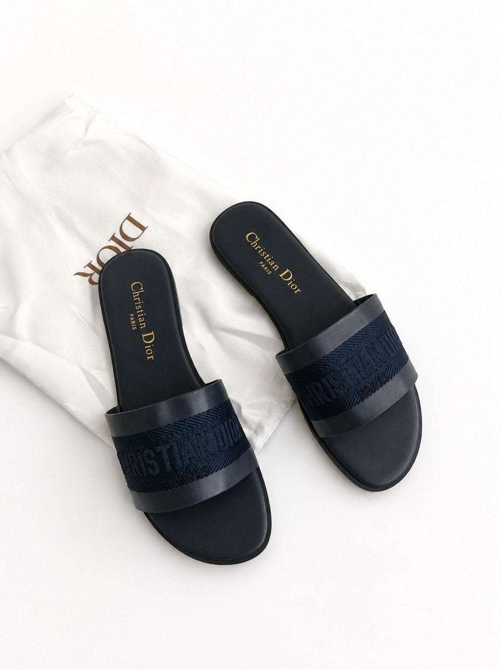 CD D*or Embroidered sandals